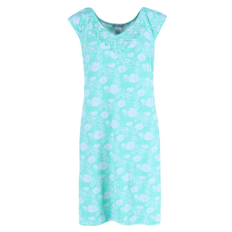 Elegant Emily Women's Mint Floral Gown